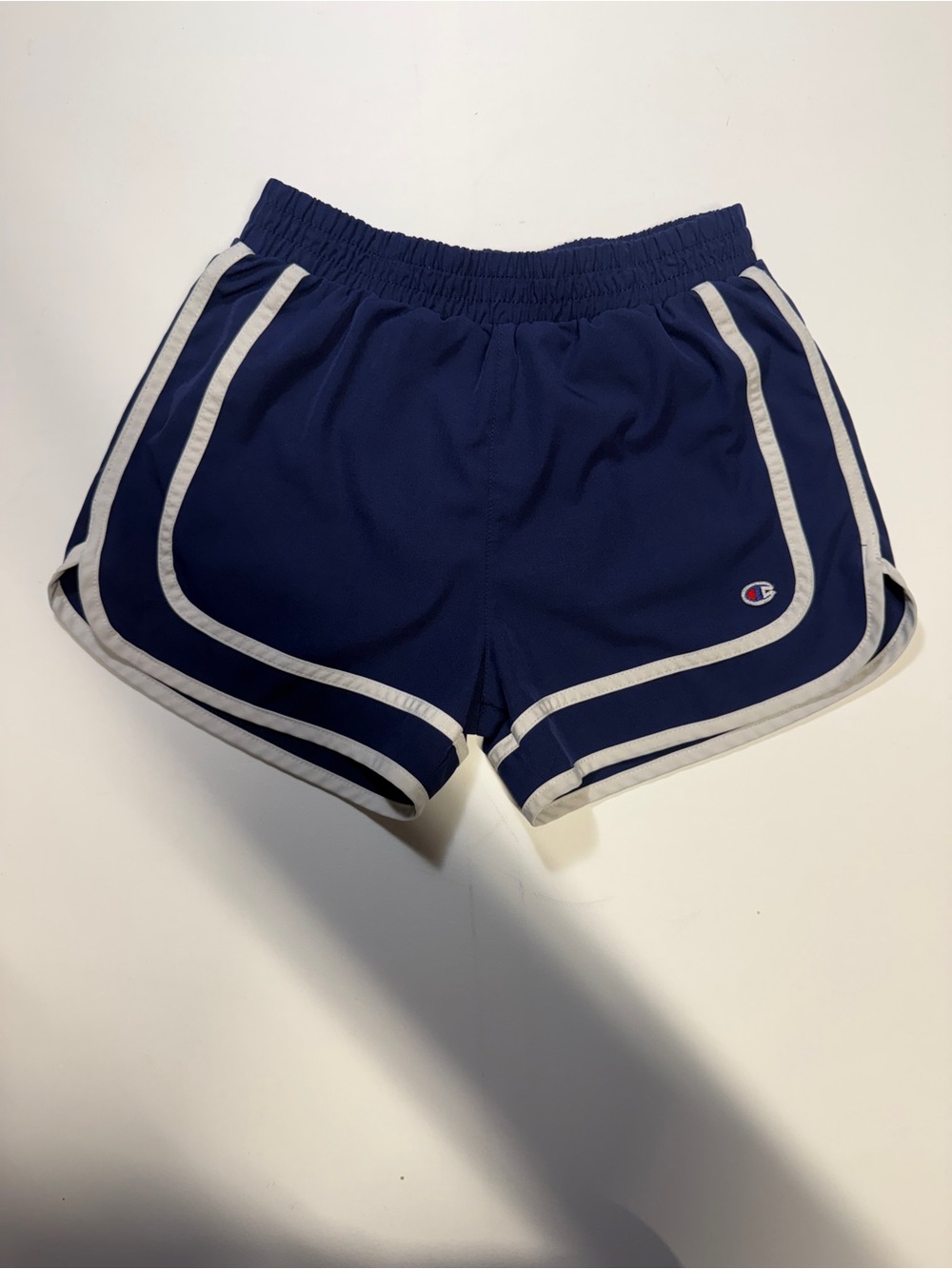Champion Navy Shorts with White Trim